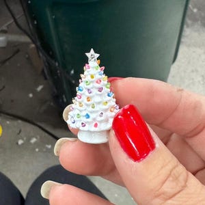 Dollhouse Miniature Christmas Tree Lamp H